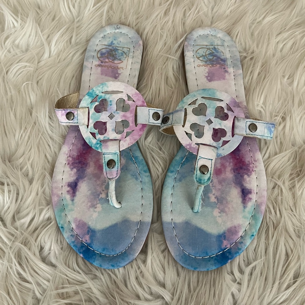{Everglades} Tie Dye Sandals - Womens 7